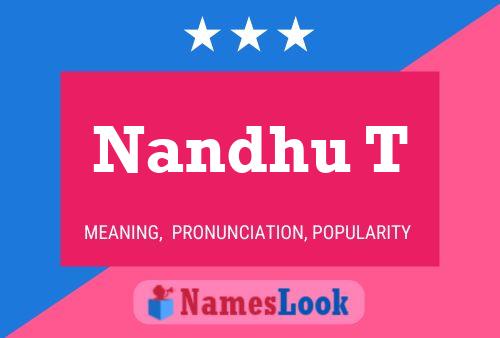 Nandhu T Name Poster