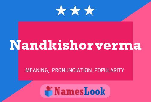 Nandkishorverma Name Poster