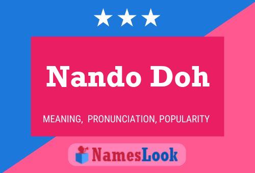 Nando Doh Name Poster