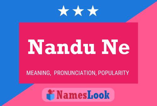 Nandu Ne Name Poster