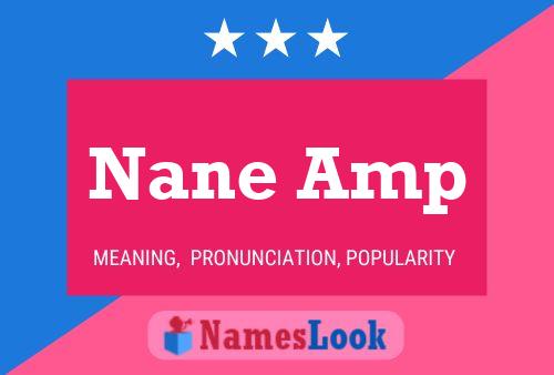 Nane Amp Name Poster