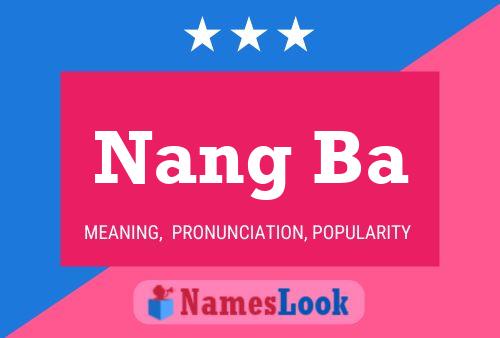 Nang Ba Name Poster