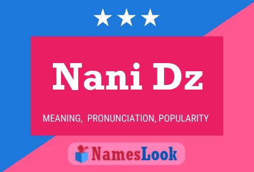 Nani Dz Name Poster