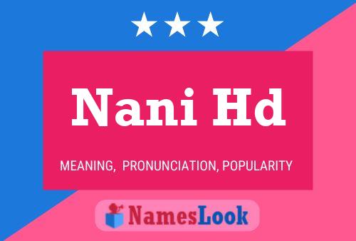 Nani Hd Name Poster