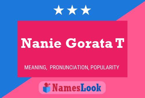 Nanie Gorata T Name Poster