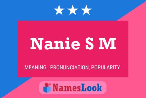 Nanie S M Name Poster