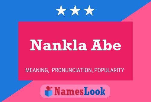 Nankla Abe Name Poster