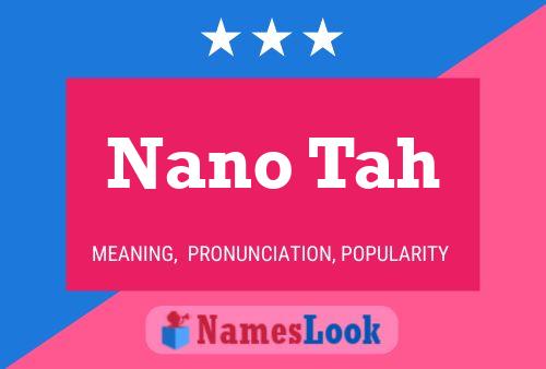 Nano Tah Name Poster