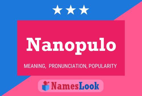 Nanopulo Name Poster