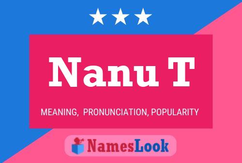 Nanu T Name Poster