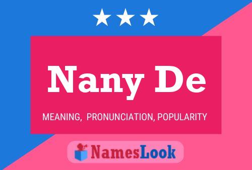 Nany De Name Poster