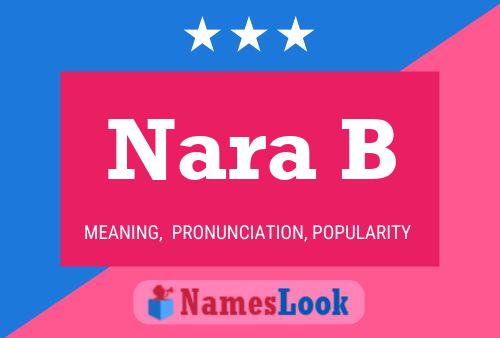 Nara B Name Poster