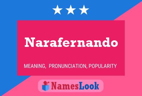 Narafernando Name Poster