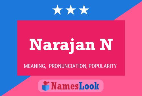 Narajan N Name Poster