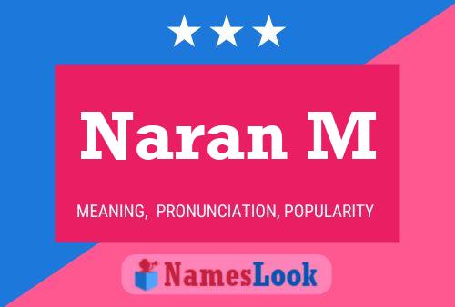 Naran M Name Poster