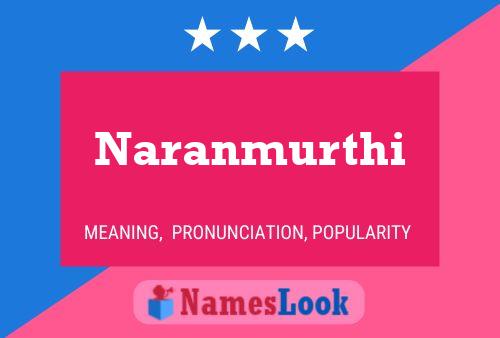 Naranmurthi Name Poster