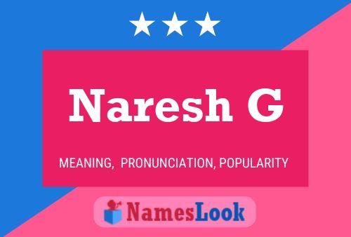 Naresh G Name Poster