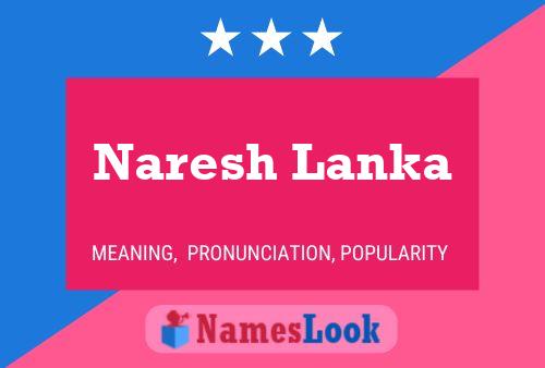 Naresh Lanka Name Poster