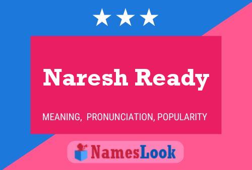 Naresh Ready Name Poster