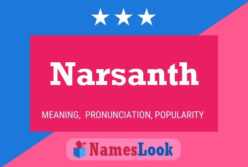 Narsanth Name Poster