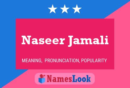 Naseer Jamali Name Poster