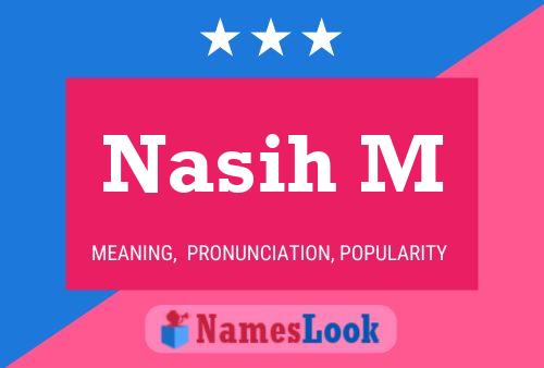 Nasih M Name Poster