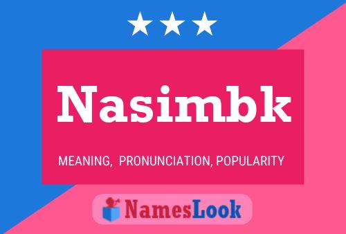 Nasimbk Name Poster