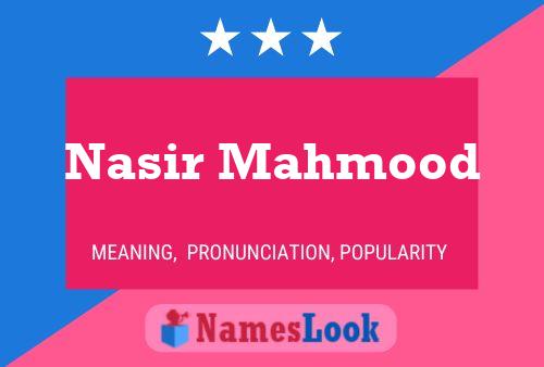 Nasir Mahmood Name Poster