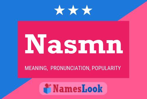 Nasmn Name Poster