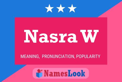 Nasra W Name Poster