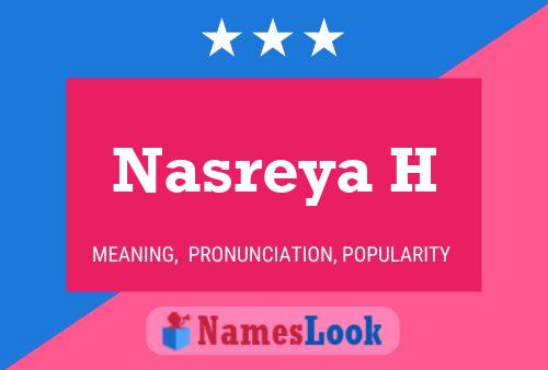 Nasreya H Name Poster