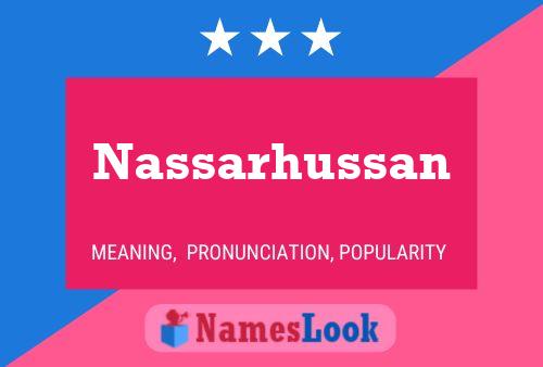 Nassarhussan Name Poster