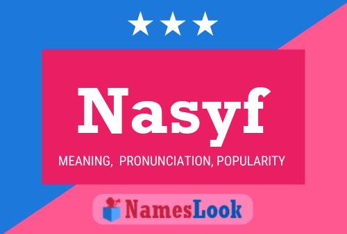 Nasyf Name Poster