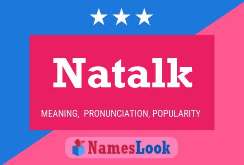 Natalk Name Poster