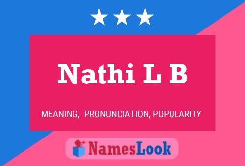 Nathi L B Name Poster