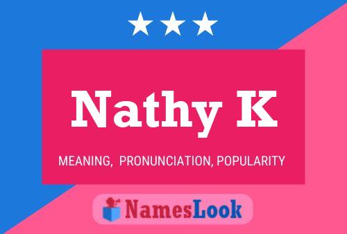 Nathy K Name Poster