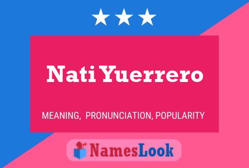 Nati Yuerrero Name Poster