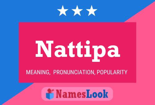 Nattipa Name Poster