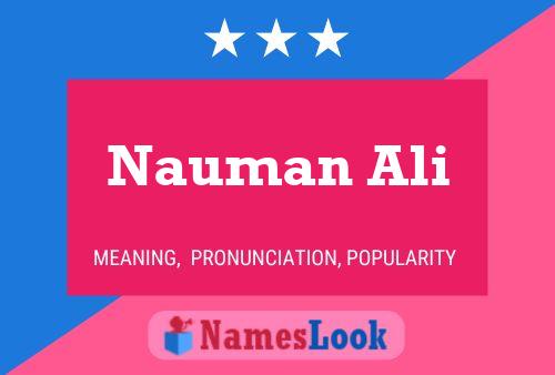 Nauman Ali Name Poster