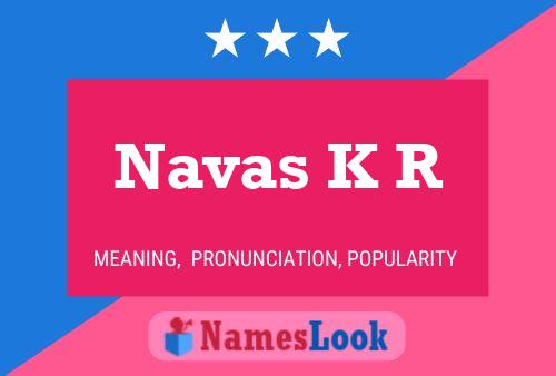 Navas K R Name Poster