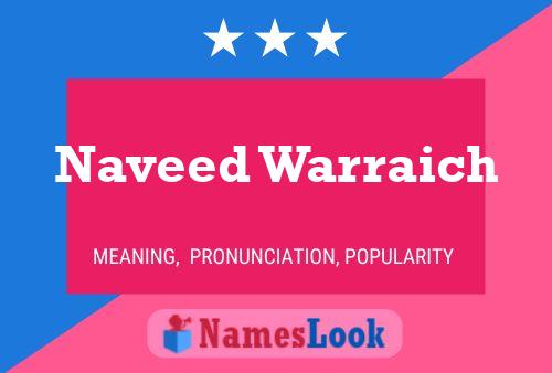 Naveed Warraich Name Poster