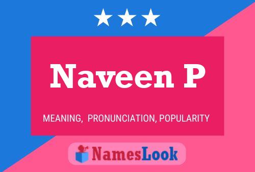 Naveen P Name Poster