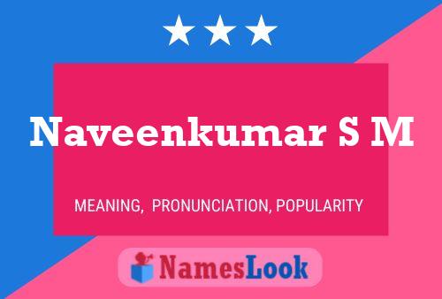 Naveenkumar S M Name Poster