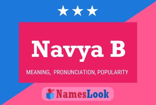 Navya B Name Poster