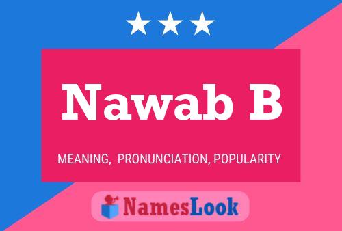 Nawab B Name Poster