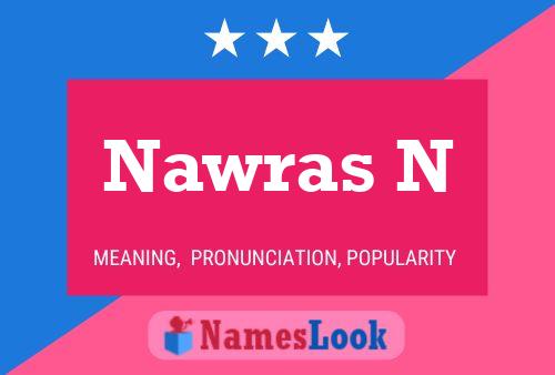 Nawras N Name Poster