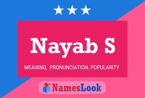 Nayab S Name Poster