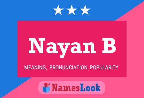 Nayan B Name Poster