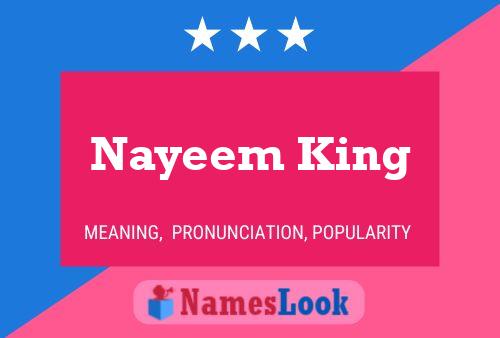 Nayeem King Name Poster