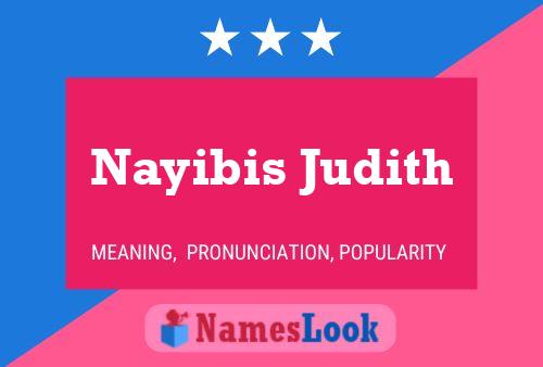 Nayibis Judith Name Poster